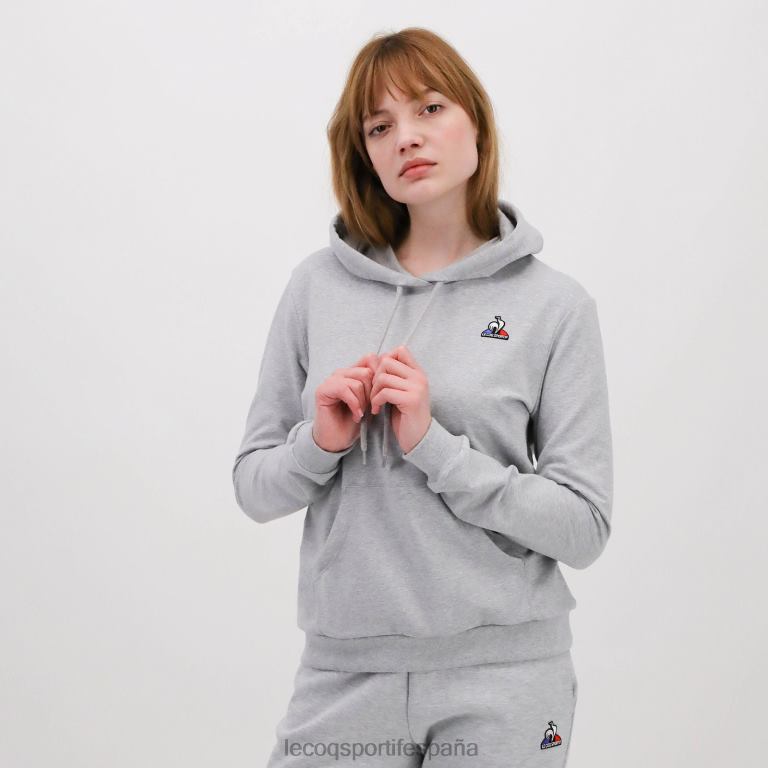 Le Coq Sportif sudadera con capucha gris mujer TD866320 ropa