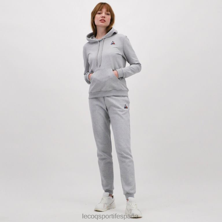 Le Coq Sportif sudadera con capucha gris mujer TD866320 ropa
