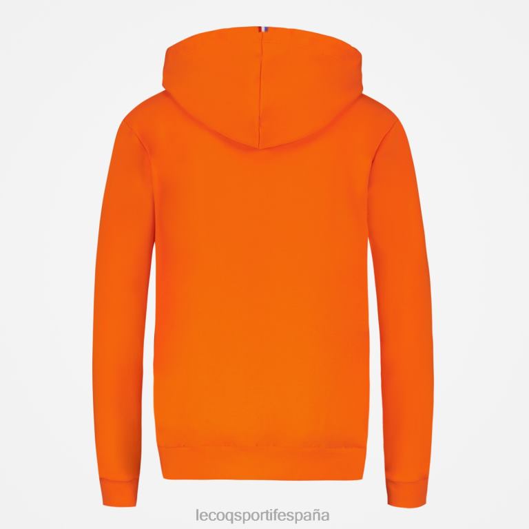Le Coq Sportif sudadera con capucha naranja mujer TD866592 ropa
