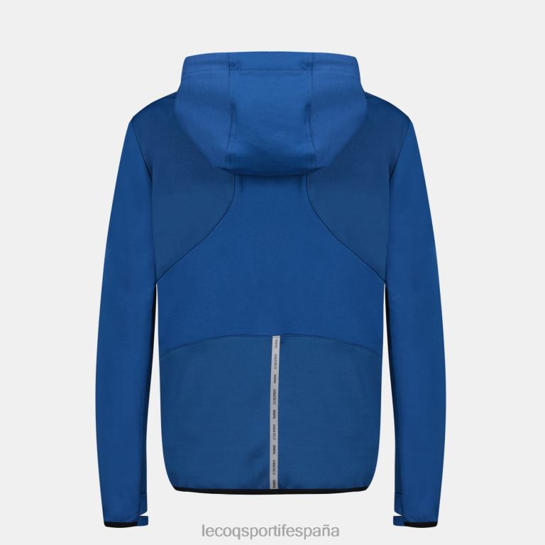 Le Coq Sportif sudadera con capucha y cremallera azul mujer TD866315 ropa