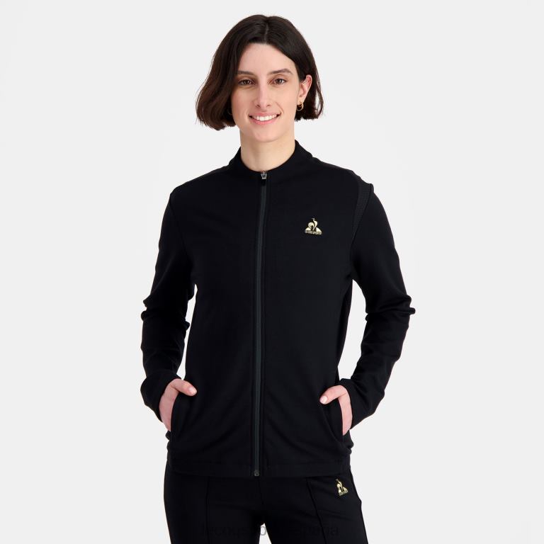 Le Coq Sportif sudadera negra mujer TD866314 ropa