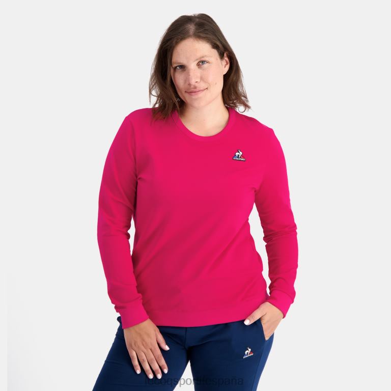 Le Coq Sportif sudadera roja mujer TD866313 ropa