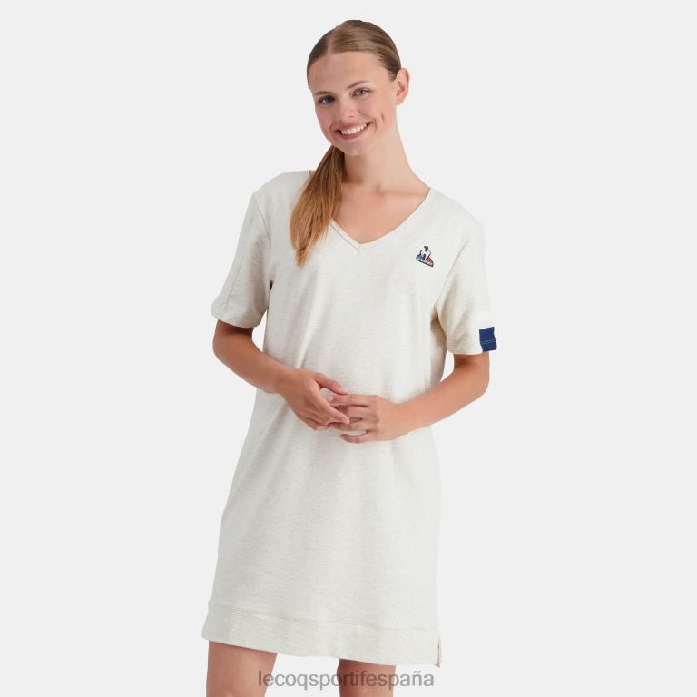 Le Coq Sportif vestido beige mujer TD866365 ropa