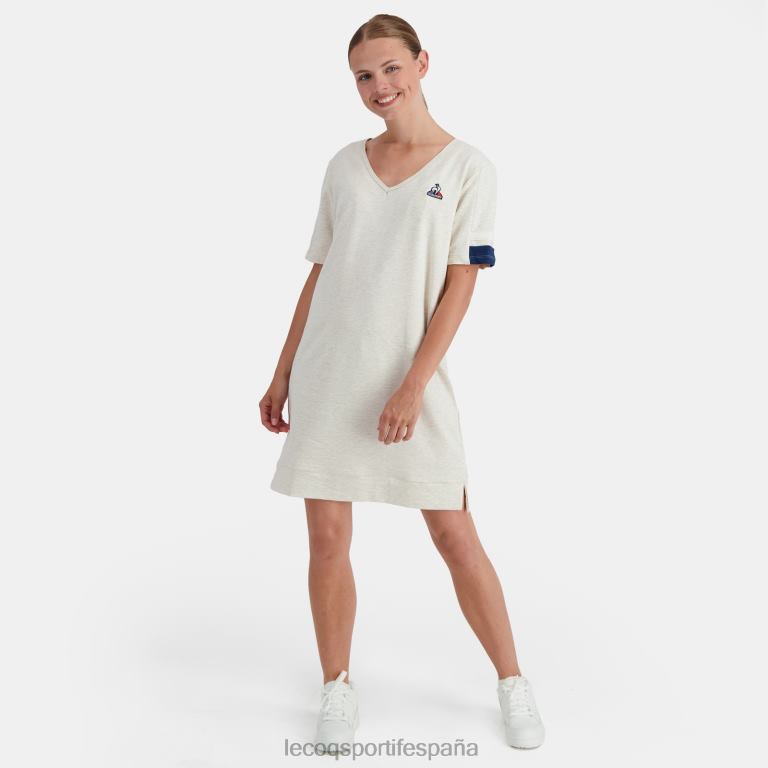 Le Coq Sportif vestido beige mujer TD866365 ropa