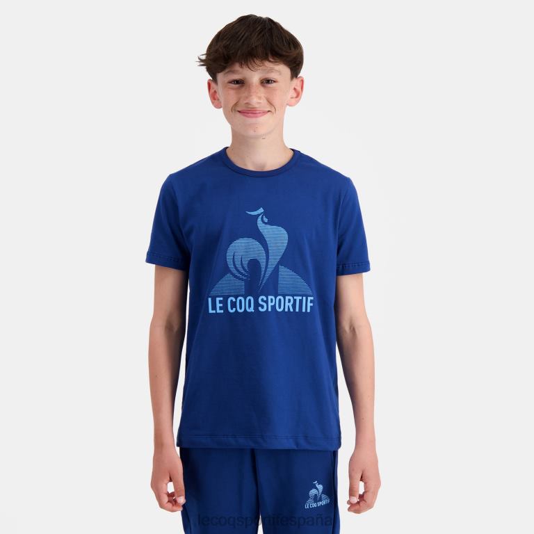 Le Coq Sportif camiseta azul niños TD866386 ropa
