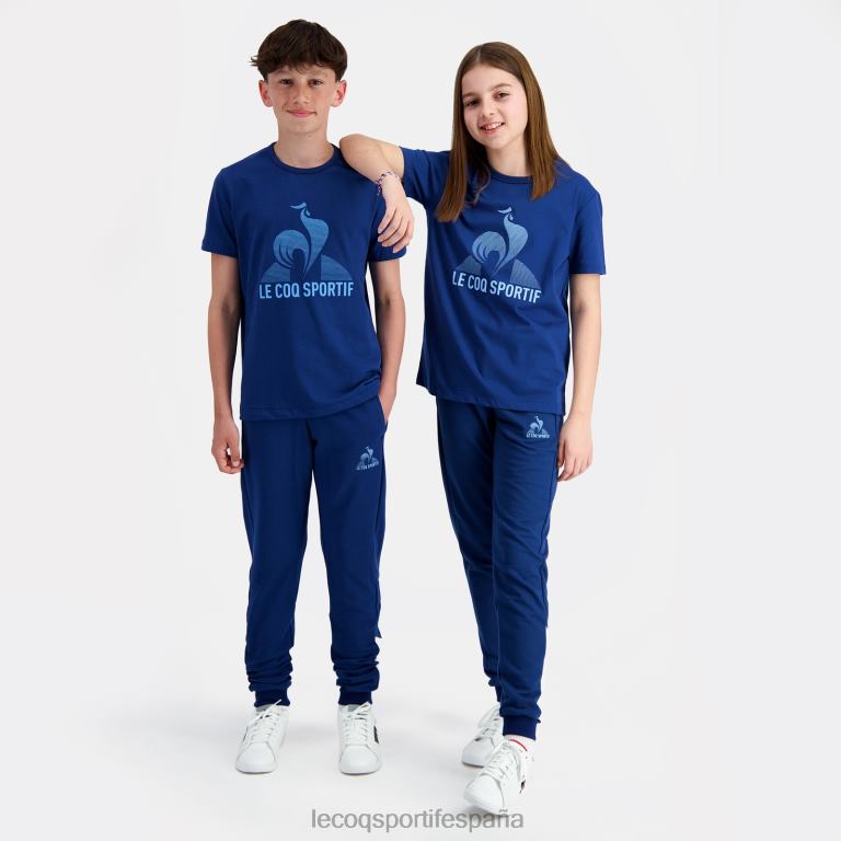 Le Coq Sportif camiseta azul niños TD866386 ropa
