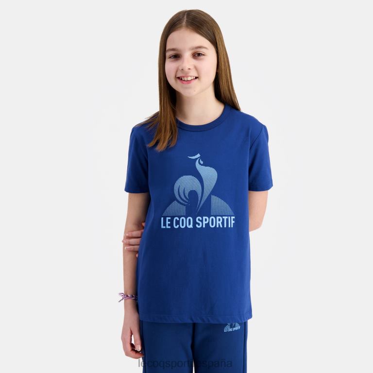 Le Coq Sportif camiseta azul niños TD866386 ropa