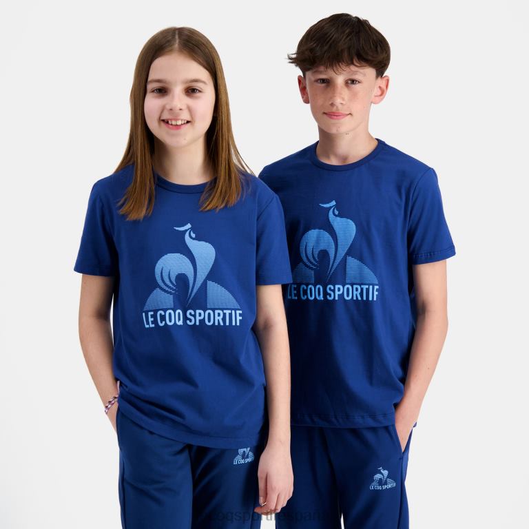 Le Coq Sportif camiseta azul niños TD866386 ropa