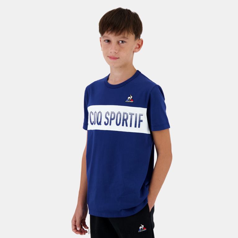Le Coq Sportif camiseta azul niños TD866644 ropa