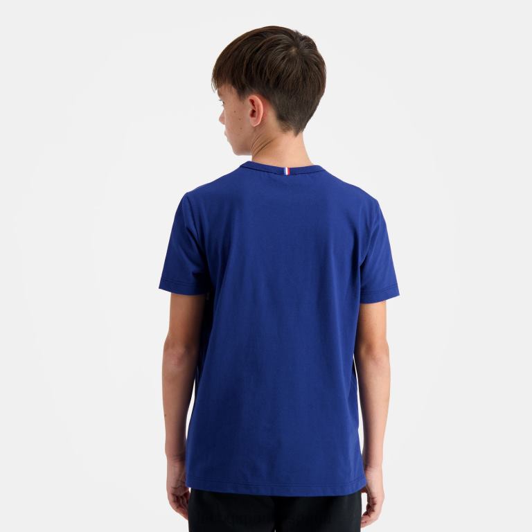 Le Coq Sportif camiseta azul niños TD866644 ropa
