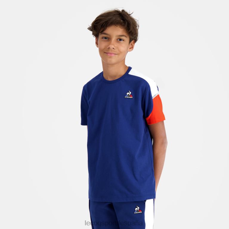Le Coq Sportif camiseta azul niños TD866651 ropa