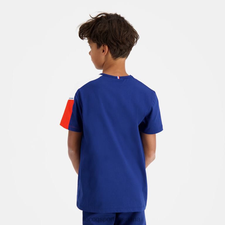 Le Coq Sportif camiseta azul niños TD866651 ropa