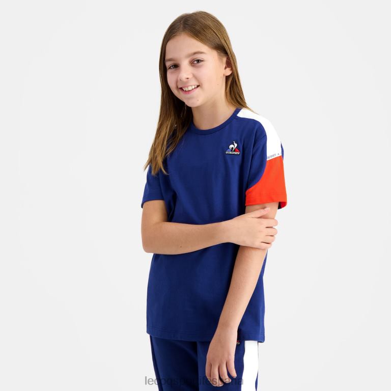 Le Coq Sportif camiseta azul niños TD866651 ropa