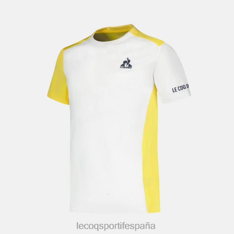 Le Coq Sportif camiseta blanca niños TD866380 ropa