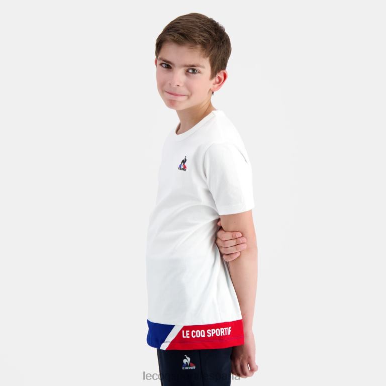 Le Coq Sportif camiseta blanca niños TD866383 ropa