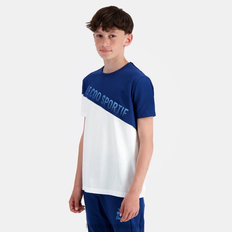 Le Coq Sportif camiseta blanca niños TD866387 ropa