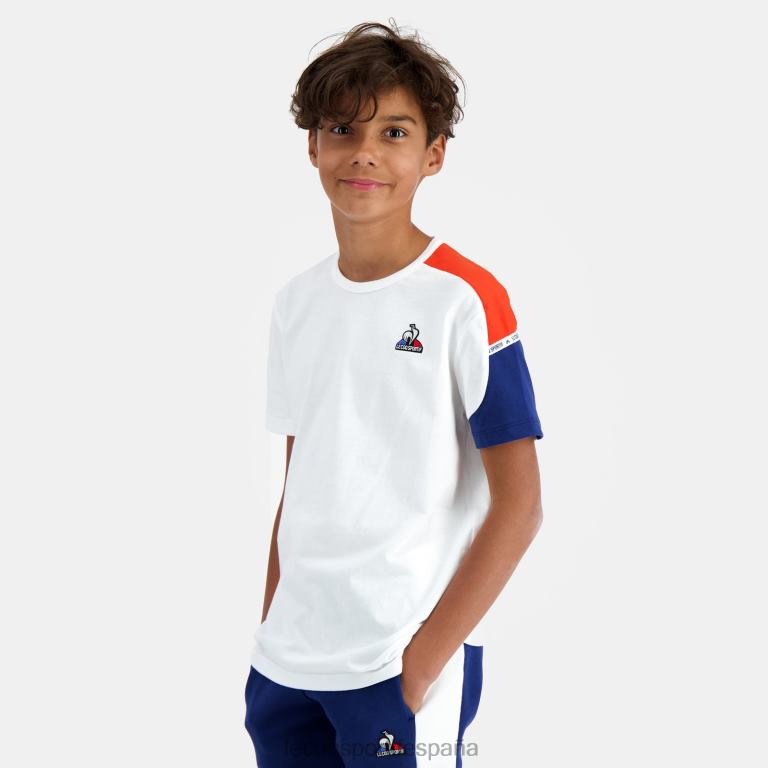 Le Coq Sportif camiseta blanca niños TD866649 ropa