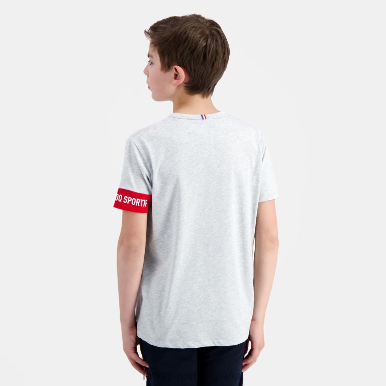 Le Coq Sportif camiseta gris niños TD866384 ropa
