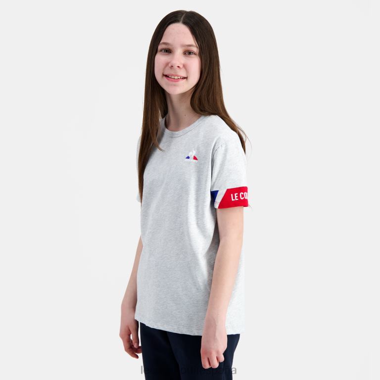 Le Coq Sportif camiseta gris niños TD866384 ropa