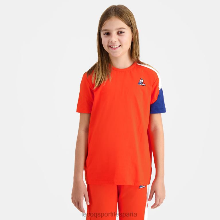 Le Coq Sportif camiseta naranja niños TD866650 ropa
