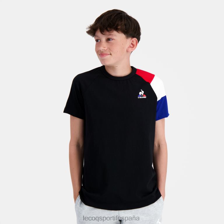 Le Coq Sportif camiseta negra niños TD866377 ropa