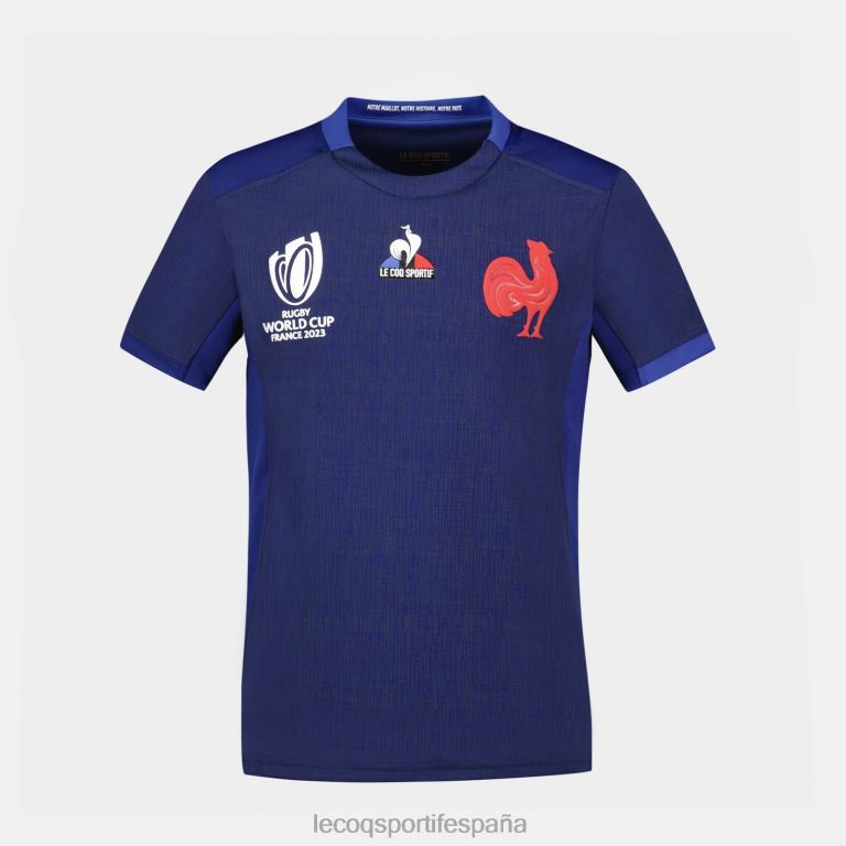 Le Coq Sportif réplica camiseta xv de france - copa del mundo de rugby 2023 azul niños TD866694 ropa