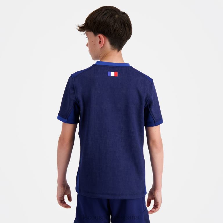 Le Coq Sportif réplica camiseta xv de france - copa del mundo de rugby 2023 azul niños TD866694 ropa