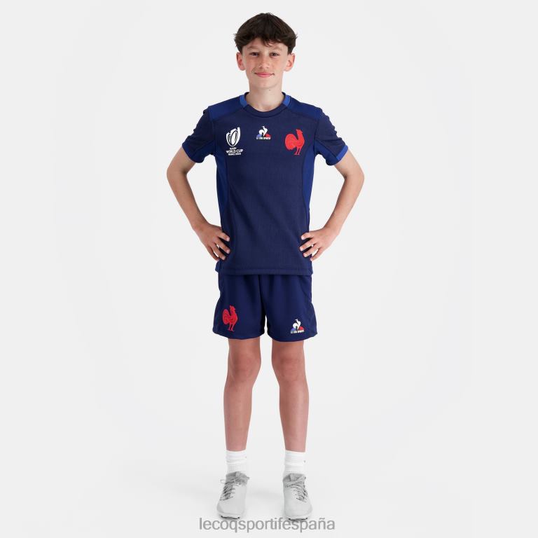 Le Coq Sportif réplica camiseta xv de france - copa del mundo de rugby 2023 azul niños TD866694 ropa