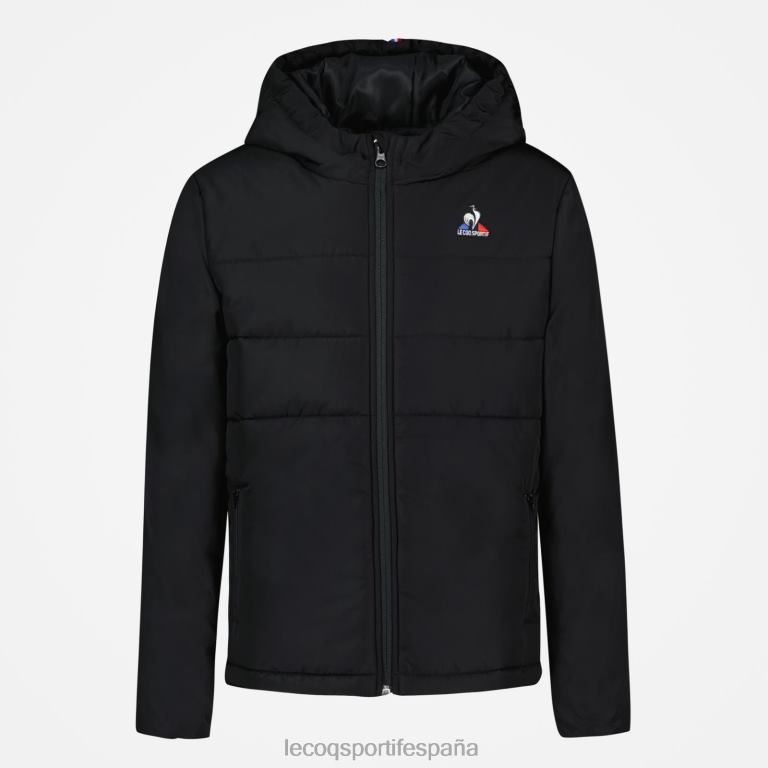 Le Coq Sportif chaqueta negra niños TD866658 ropa