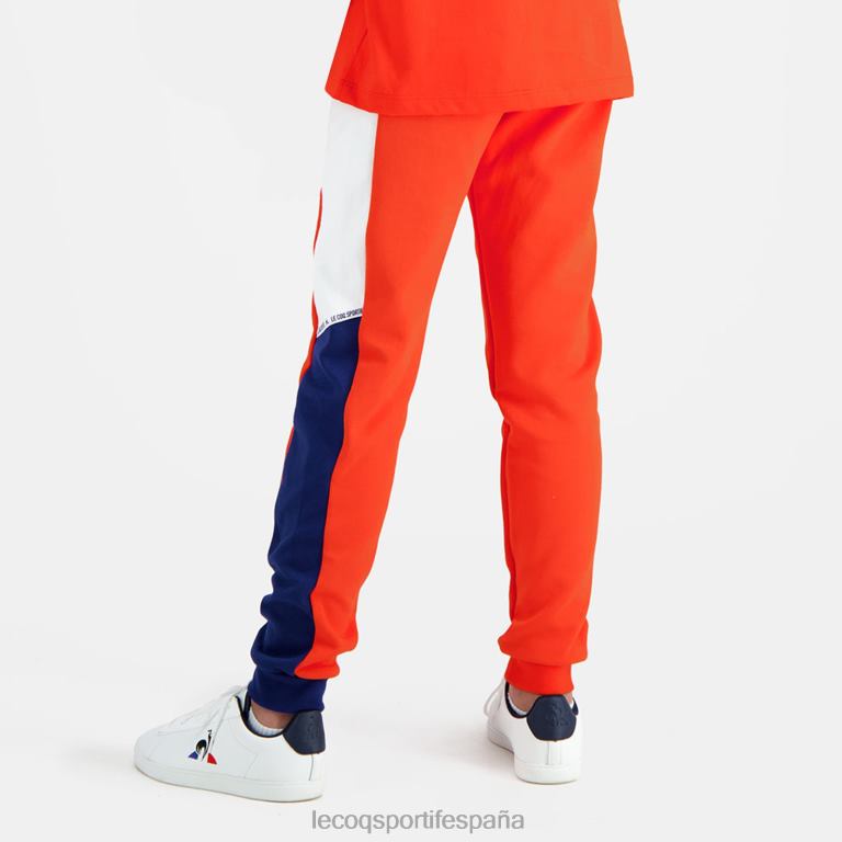 Le Coq Sportif pantalones naranja niños TD866642 ropa