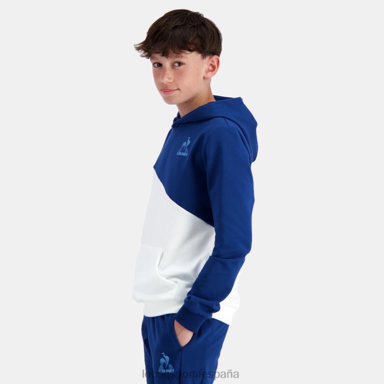 Le Coq Sportif sudadera con capucha azul niños TD866395 ropa