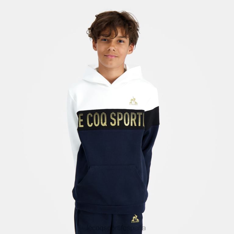 Le Coq Sportif sudadera con capucha azul niños TD866638 ropa