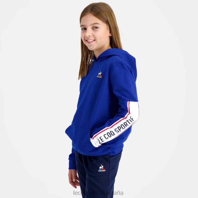 Le Coq Sportif sudadera con capucha azul niños TD866653 ropa