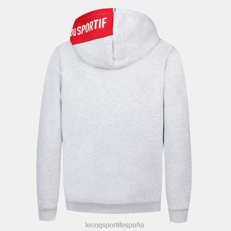 Le Coq Sportif sudadera con capucha gris niños TD866393 ropa