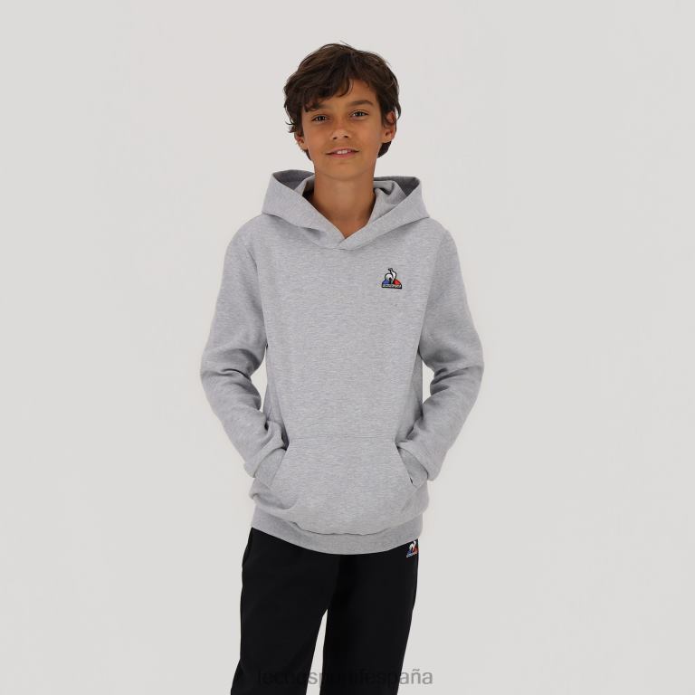 Le Coq Sportif sudadera con capucha gris niños TD866669 ropa