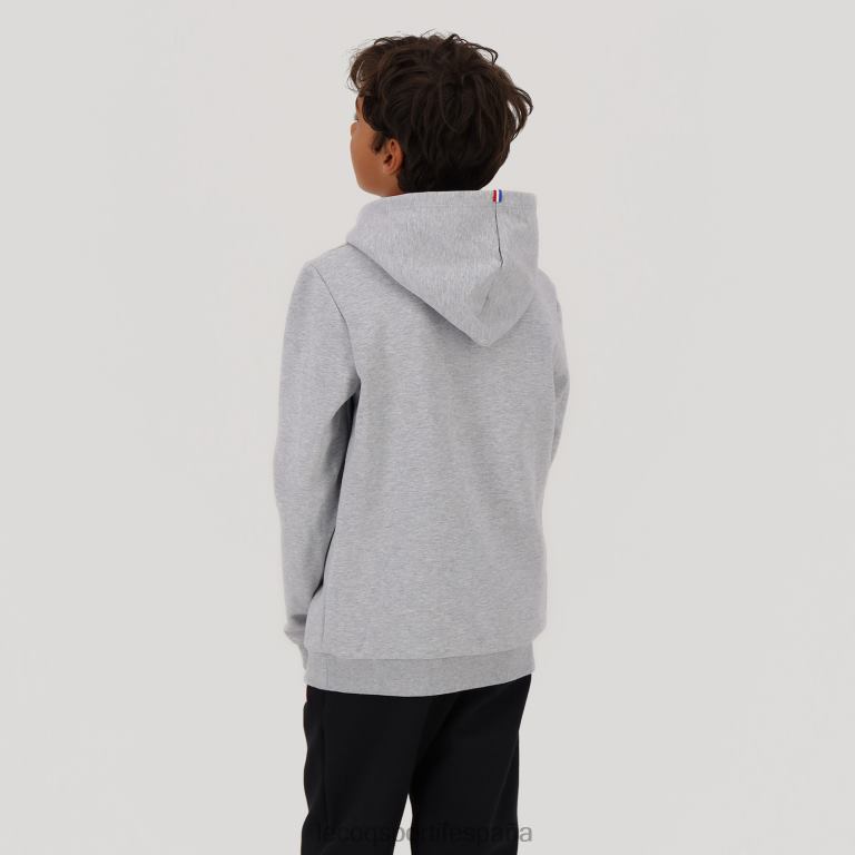Le Coq Sportif sudadera con capucha gris niños TD866669 ropa
