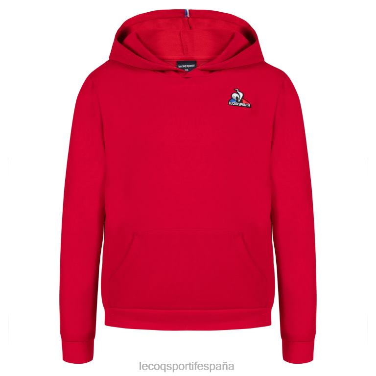 Le Coq Sportif sudadera con capucha roja niños TD866668 ropa