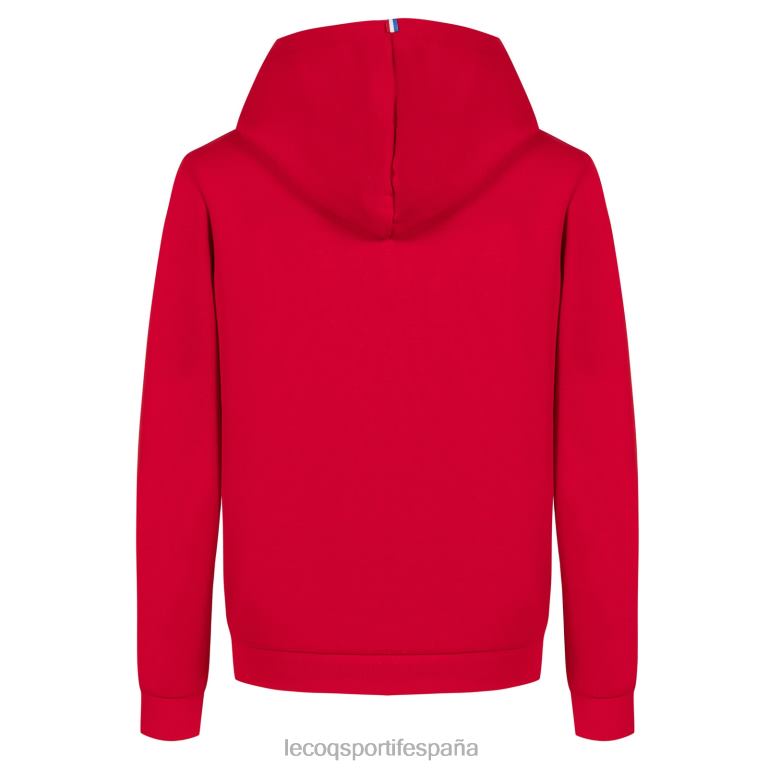 Le Coq Sportif sudadera con capucha roja niños TD866668 ropa