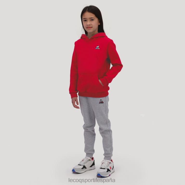Le Coq Sportif sudadera con capucha roja niños TD866668 ropa